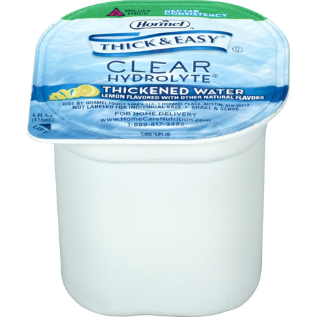 Thickened Water Thick & Easy® Hydrolyte® 4 oz. Portion Cup Lemon Flavor Liquid IDDSI Level 2 Mildly Thick - BeHope