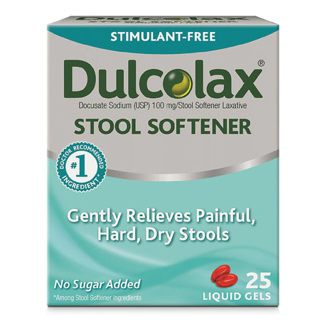 Stool Softener Dulcolax® Gentle Relief Docusate Sodium Gelcaps - BeHope