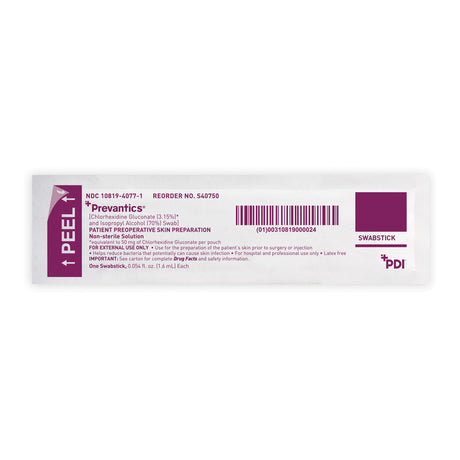 Prevantics® Chlorhexidine Gluconate Isopropyl Alcohol Antiseptic Swabstick - BeHope
