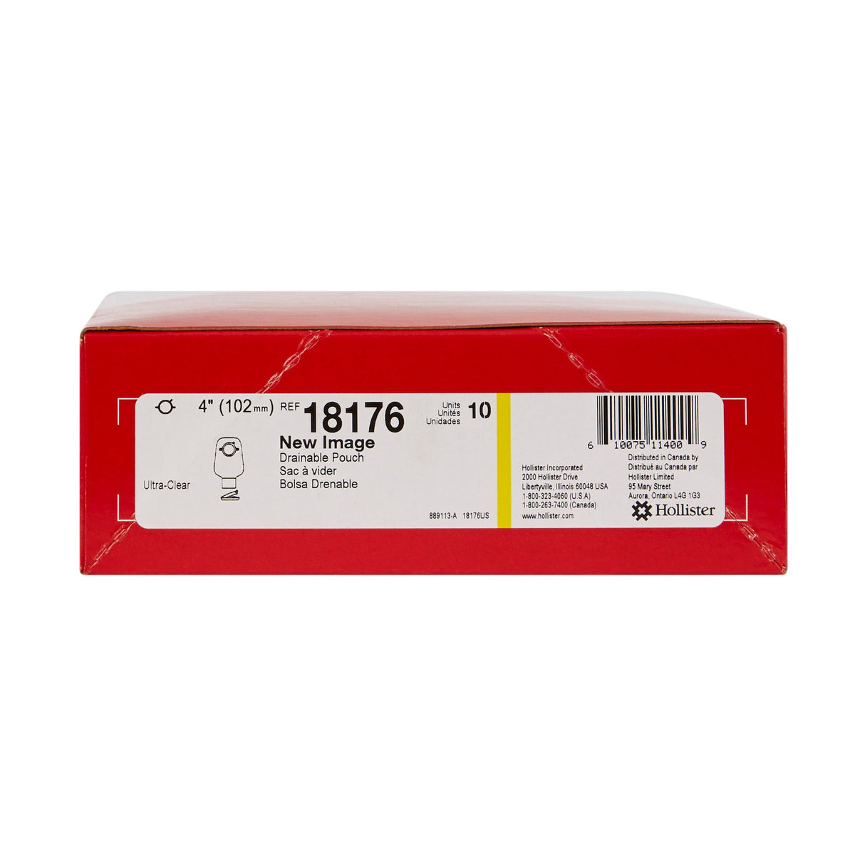 Ostomy Pouch New Image™ Two-Piece System 12 Inch Length Drainable - BeHope