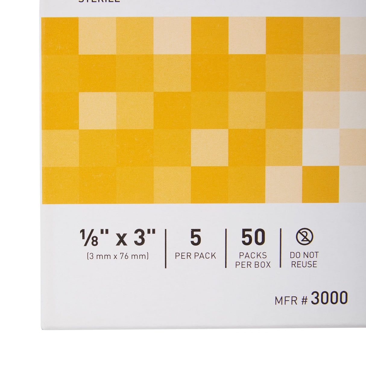 Skin Closure Strip McKesson 1/8 X 3 Inch Nonwoven Material Flexible Strip Tan - BeHope