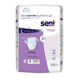 Unisex Adult Absorbent Underwear Seni Active Super Plus Pull On with Tear Away Seams Small Disposable Heavy Absorbency