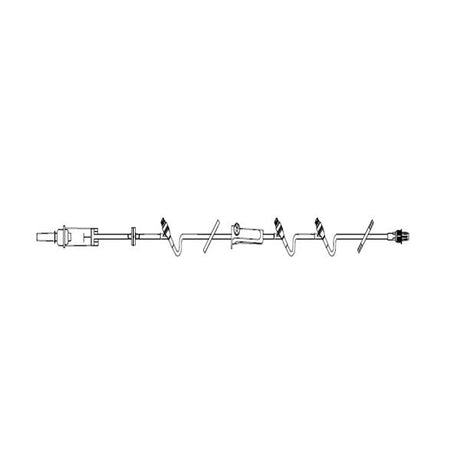 Iv Continu-flo Solution Set W/three Clearlink Luer Activated Valve & Luer Lock Adapter With Retractable Collar 107" Length 10 Drop Case/48 Each - BeHope