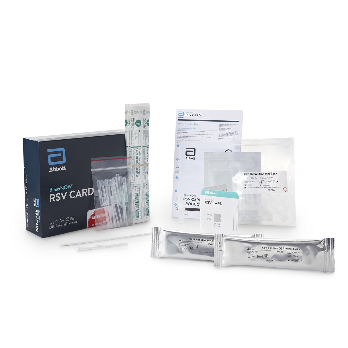 Respiratory Test Kit BinaxNOW® Respiratory Syncytial Virus Test (RSV) 10 Tests CLIA Waived - BeHope