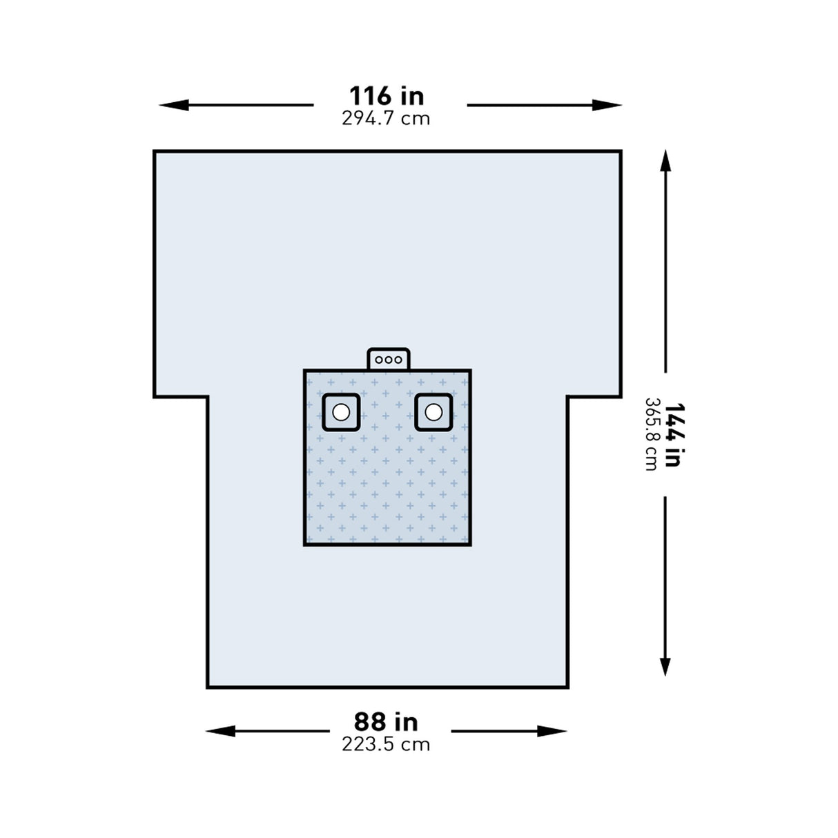 Orthopedic Drape McKesson Bilateral Limb Drape 116 W X 88 W X 144 L Inch Sterile - BeHope