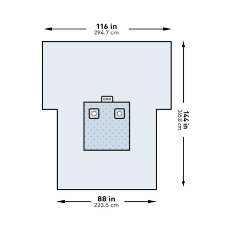 Orthopedic Drape McKesson Bilateral Limb Drape 116 W X 88 W X 144 L Inch Sterile - BeHope
