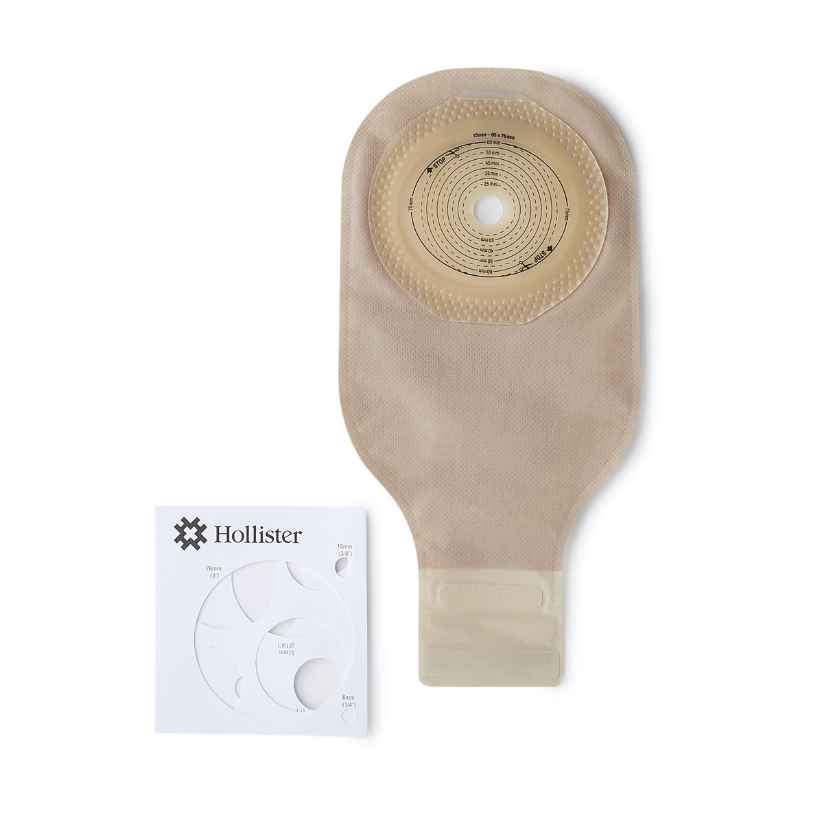 Ostomy Pouch Premier One-Piece System 12 Inch Length Oval, Flat, Trim to Fit 2-1/2 to 3 Inch Stoma Drainable