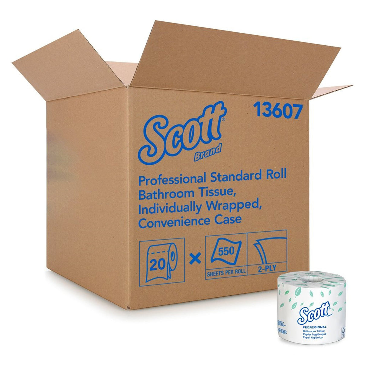 Toilet Tissue Scott® Essential White 2-Ply Standard Size Cored Roll 550 Sheets 4 X 4-1/10 Inch - BeHope