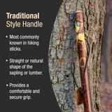 Walking Stick Brazos™ Free Form Wood 55 Inch Height Hawthorn - BeHope