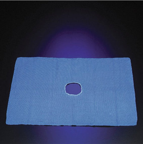 O.R. Towel with Fenestration DeRoyal® 17 W X 27 L Inch Blue Sterile - BeHope