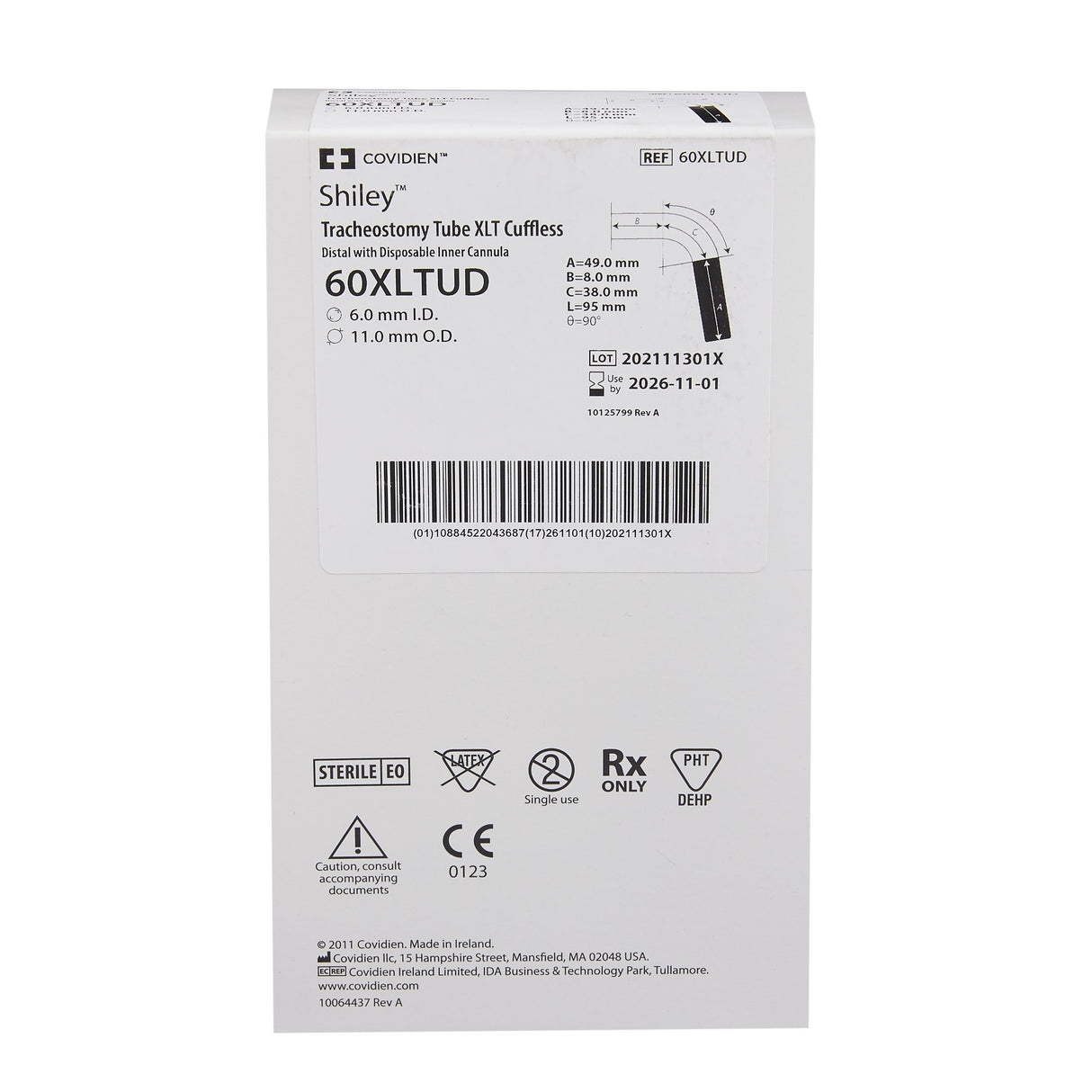 Uncuffed Tracheostomy Tube Shiley™ XLT with Disposable Inner Cannula - BeHope