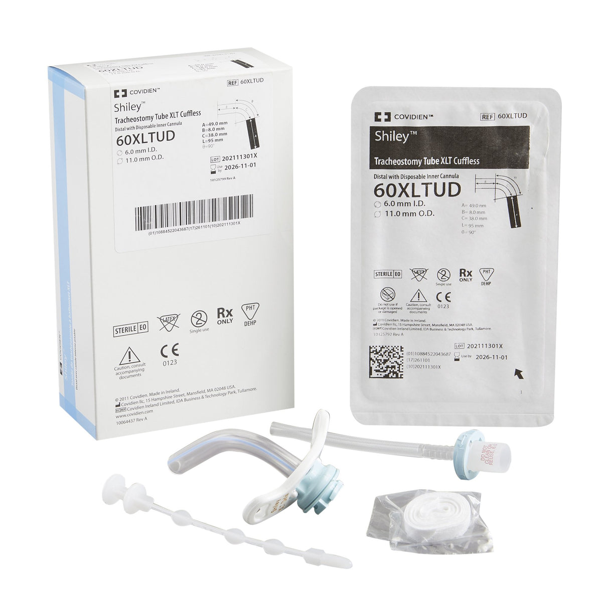 Uncuffed Tracheostomy Tube Shiley™ XLT with Disposable Inner Cannula - BeHope