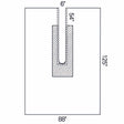 Surgical Drape Large Ortho U-Drape 88 W X 125 L Inch Sterile - BeHope