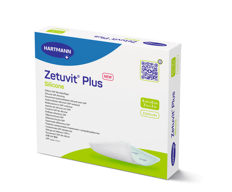 Super Absorbent Dressing Zetuvitâ® Plus Without Adhesive 2.4 X 2.4 Inch Square - Behope