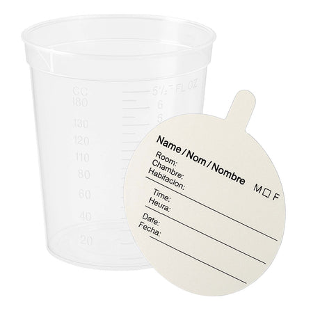 Globe Scientific Plastic Specimen Container with Pour Spout Without Closure - BeHope