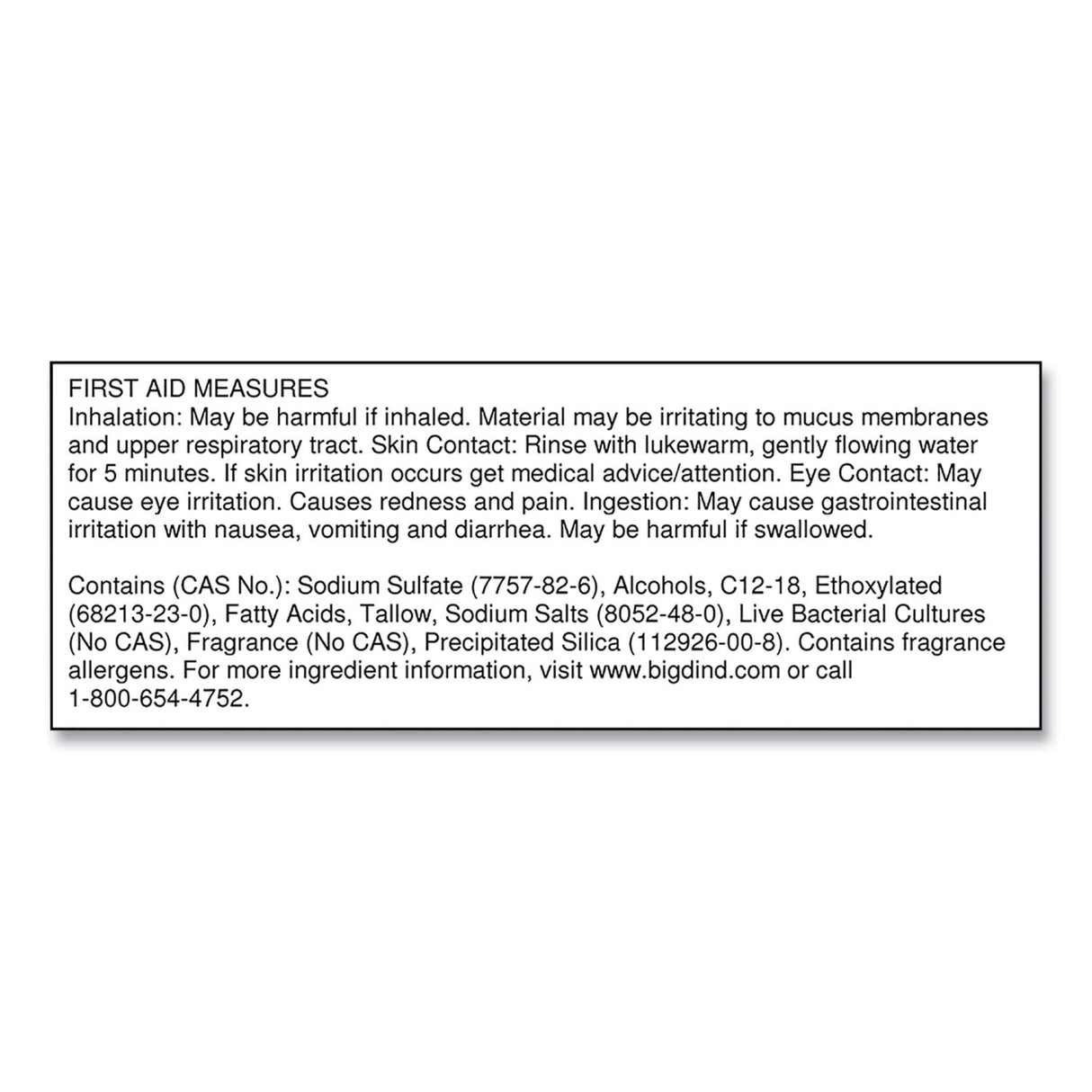 Toilet Bowl Cleaner Big D® Alcohol Based Automatic Dispenser Solid 12 Count Cartridge Evergreen Scent NonSterile - BeHope