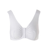 Post-Surgical Bra McKesson 34 Inch Chest White Front Hook and Eye Closure Hook and Loop Shoulder Strap - BeHope