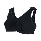 Post-Surgical Bra McKesson 40 Inch Chest Black Front Hook and Eye Closure Hook and Loop Shoulder Strap - BeHope