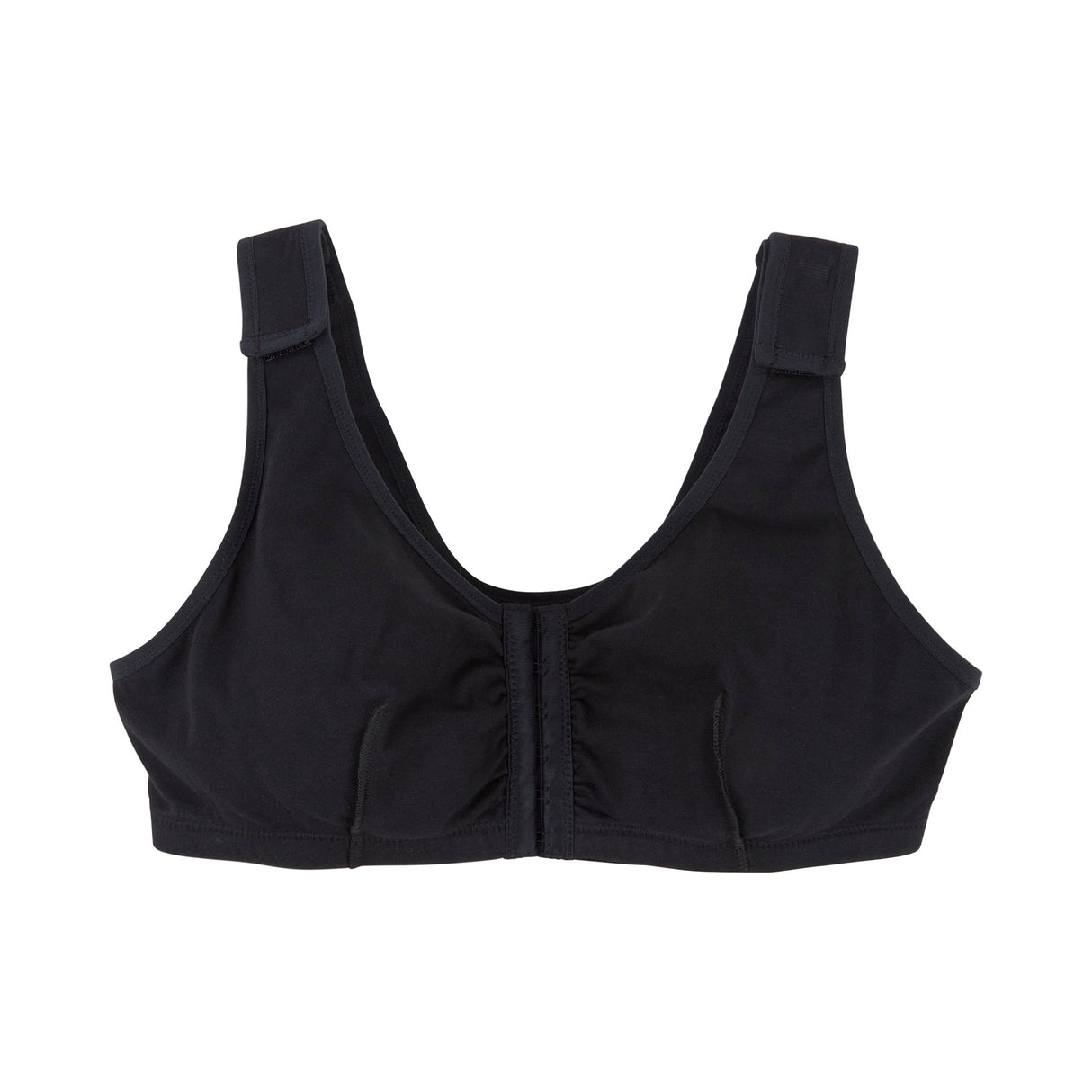 Post-Surgical Bra McKesson 40 Inch Chest Black Front Hook and Eye Closure Hook and Loop Shoulder Strap - BeHope