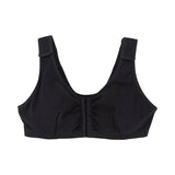 Post-Surgical Bra McKesson 40 Inch Chest Black Front Hook and Eye Closure Hook and Loop Shoulder Strap - BeHope