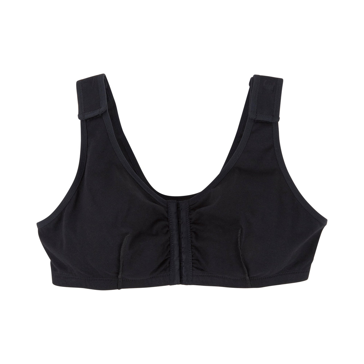 Post-Surgical Bra McKesson 42 Inch Chest Black Front Hook and Eye Closure Hook and Loop Shoulder Strap - BeHope