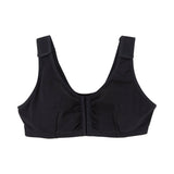 Post-Surgical Bra McKesson 42 Inch Chest Black Front Hook and Eye Closure Hook and Loop Shoulder Strap - BeHope