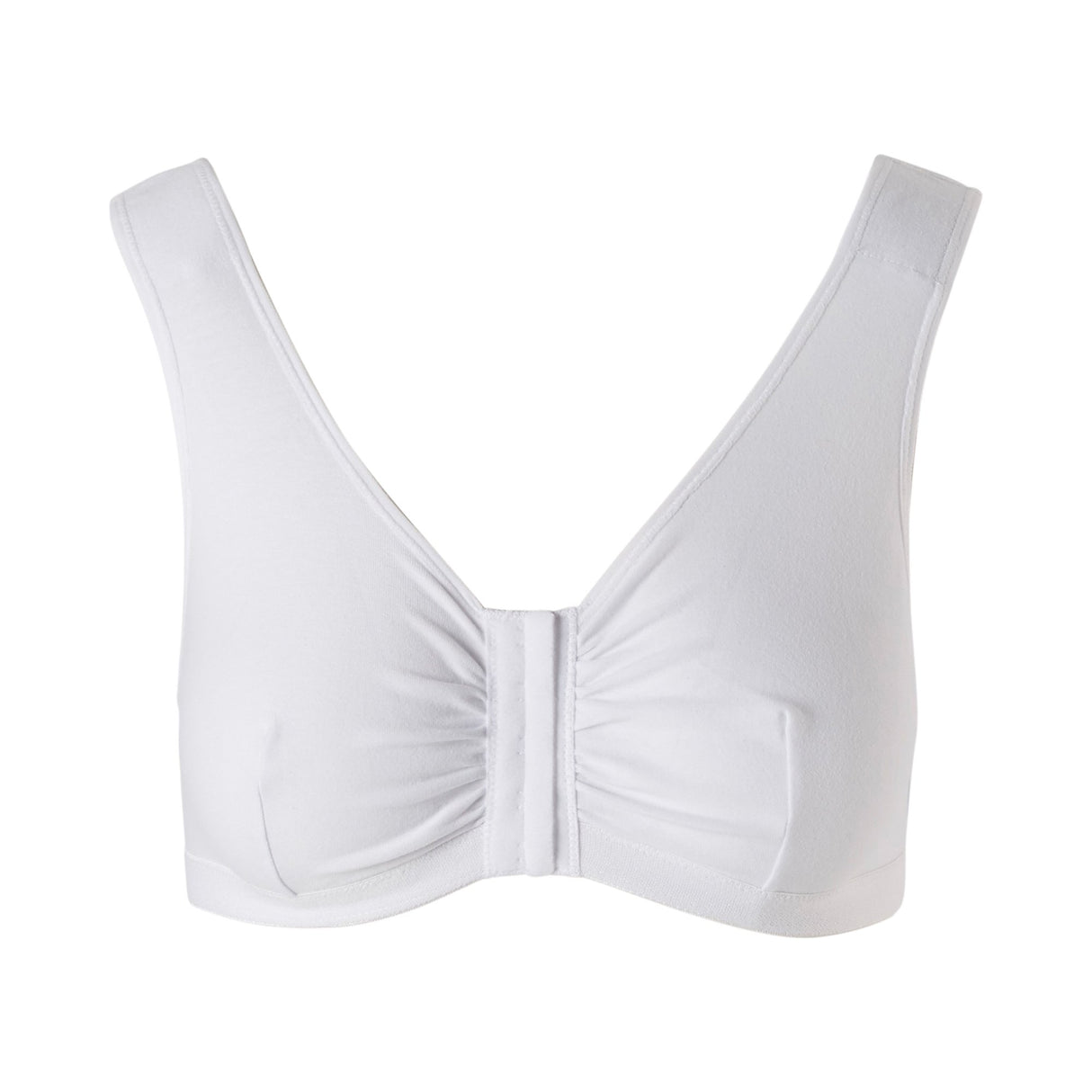 Post-Surgical Bra McKesson 32 Inch Chest White Front Hook and Eye Closure Hook and Loop Shoulder Strap - BeHope