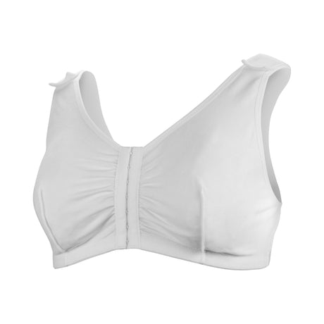 Post-Surgical Bra McKesson 42 Inch Chest White Front Hook and Eye Closure Hook and Loop Shoulder Strap - BeHope