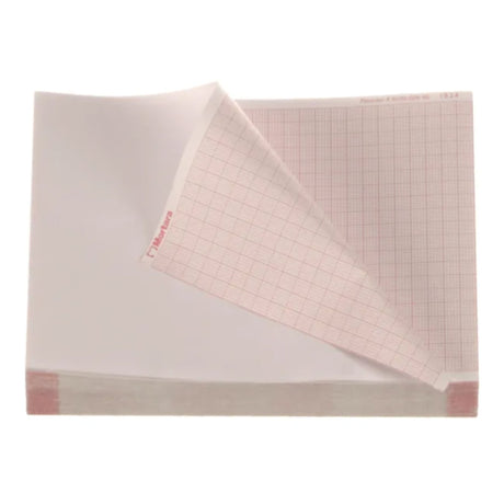 Recording Chart Paper Z-Fold Red Grid - BeHope