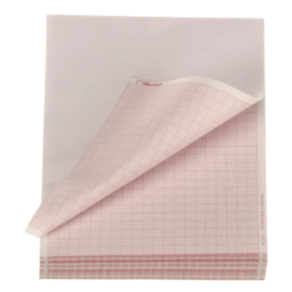Recording Chart Paper Z-Fold Red Grid - BeHope