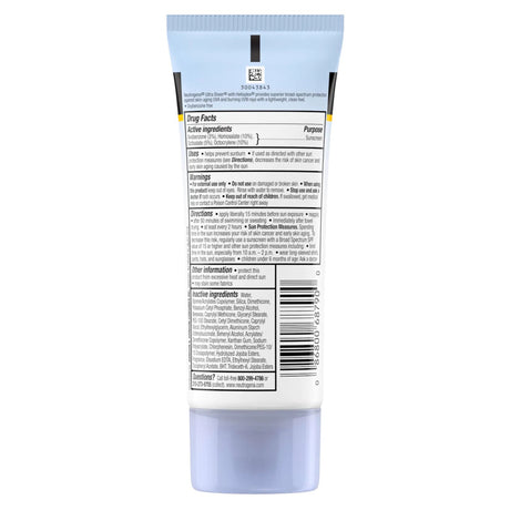 Sunscreen Neutrogena® Ultra Sheer® SPF 55 Lotion 3 oz. Tube - BeHope