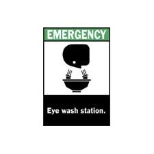 Wall Sign First Aid Sign Emergency Eye Wash Station With Pictogram - BeHope