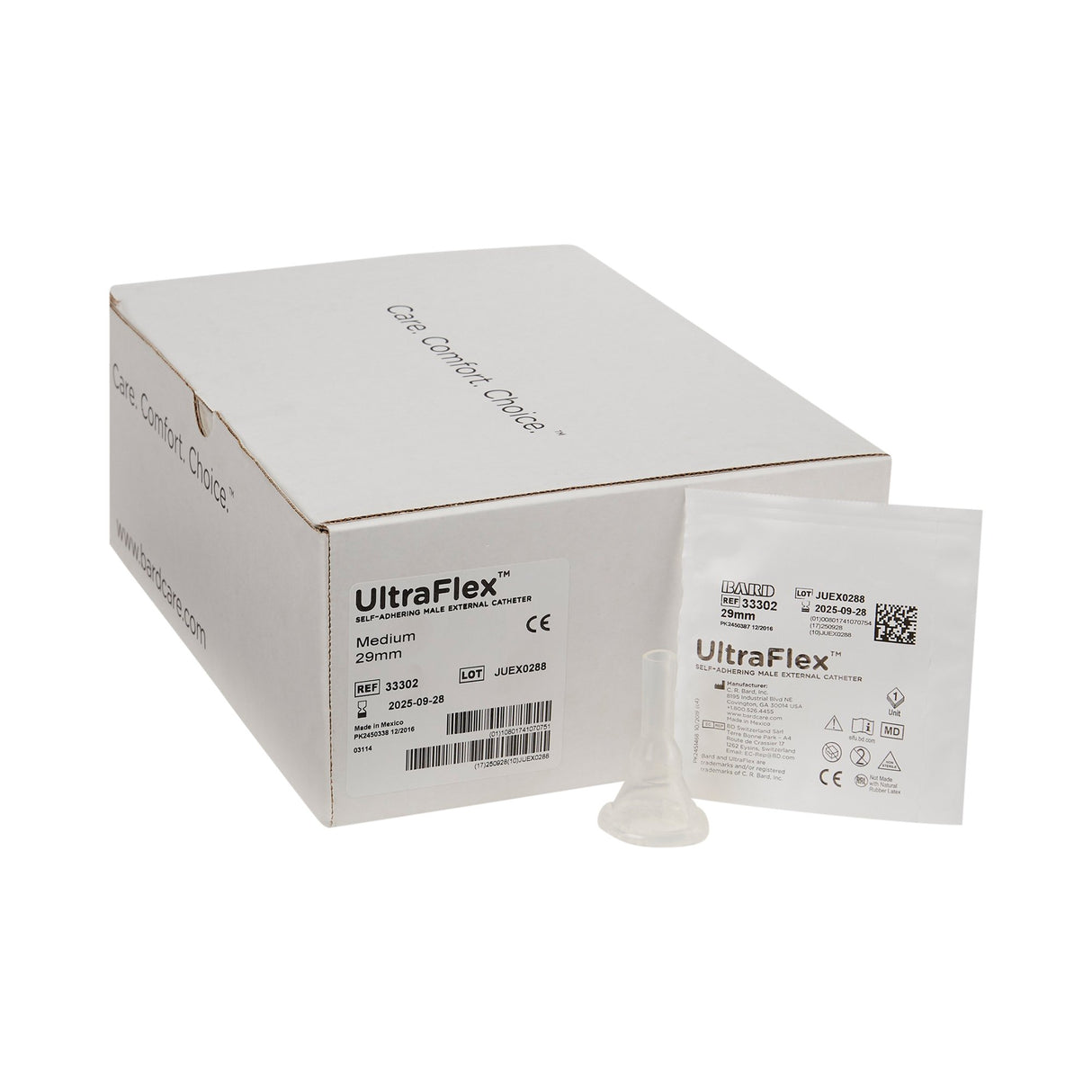 Male External Catheter UltraFlex Self-Adhesive Band Silicone Medium