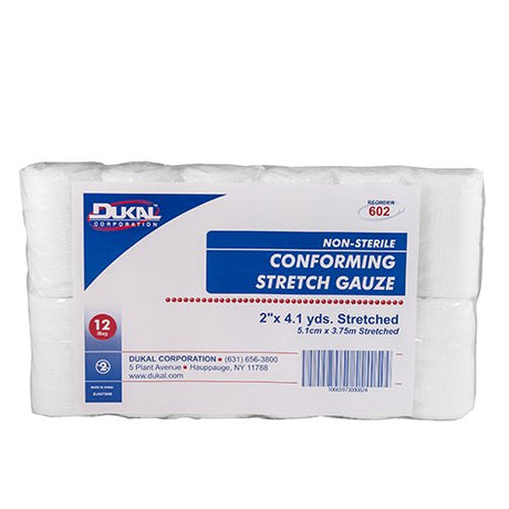 Conforming Bandage Dukal™ 2 Inch X 4-1/10 Yard 1-Ply NonSterile 12 per Pack - BeHope