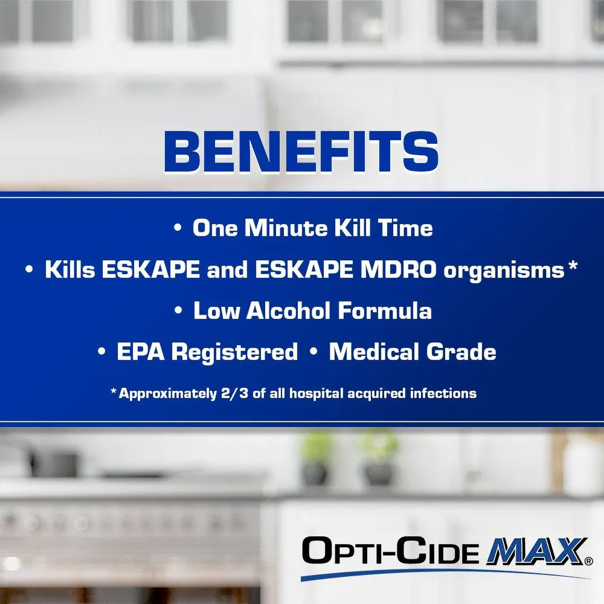 Surface Disinfectant Cleaner Opti-Cide® Max Premoistened Alcohol Based Manual Pull Wipe 160 Count Canister Alcohol Scent NonSterile - BeHope