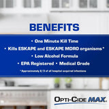 Surface Disinfectant Cleaner Opti-Cide® Max Premoistened Alcohol Based Manual Pull Wipe 160 Count Canister Alcohol Scent NonSterile - BeHope