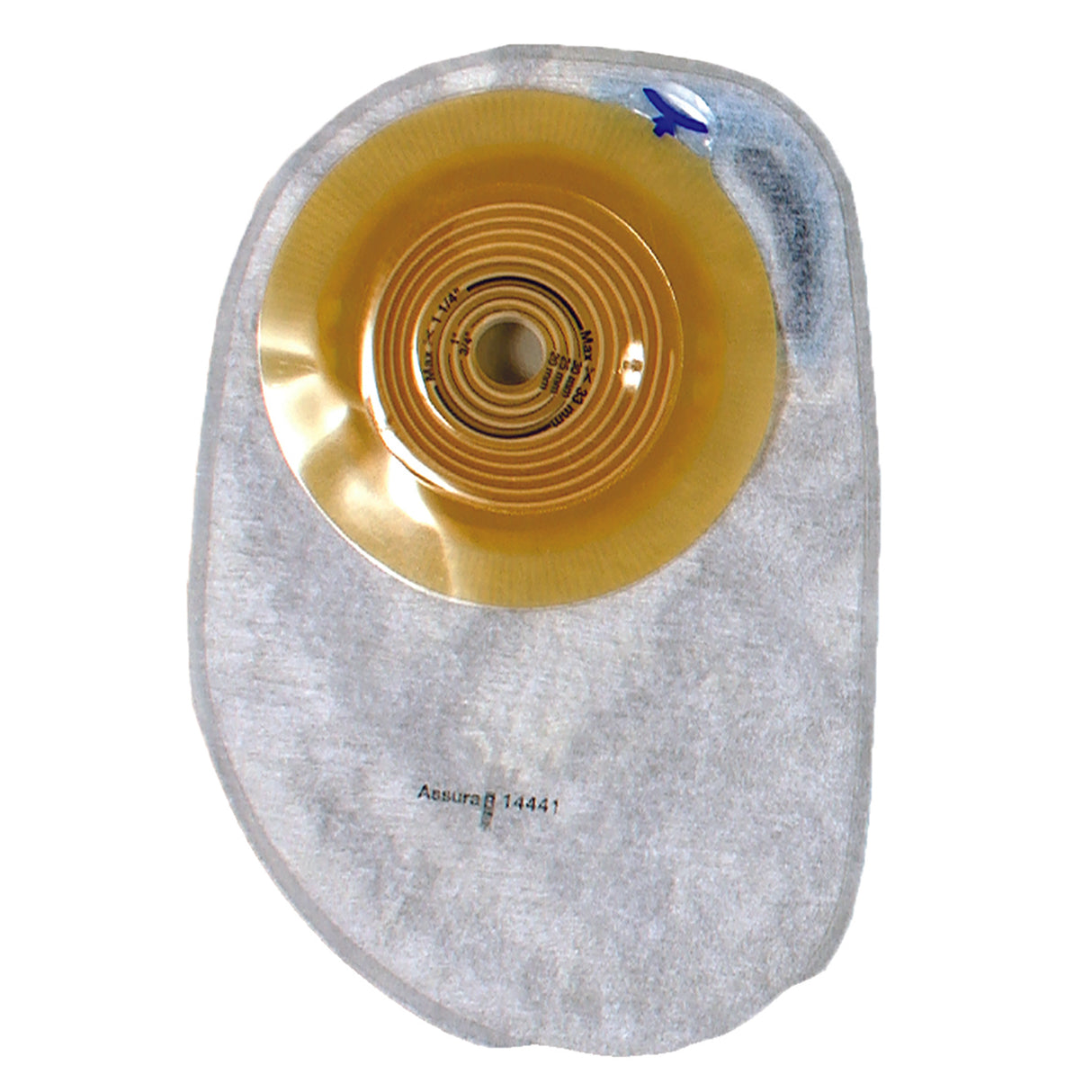 Colostomy Pouch Assura® One-Piece System 8-1/2 Inch Length, Maxi Convex Light, Trim to Fit 3/4 to 1-1/4 Inch Stoma Closed End - BeHope