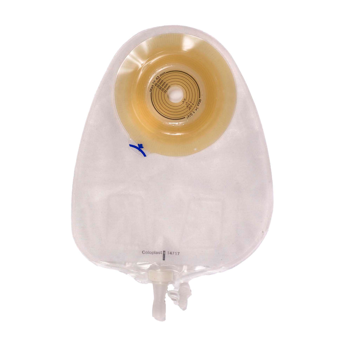 Urostomy Pouch Assura® New Generation One-Piece System 10-3/4 Inch Length, Maxi Convex, Trim to Fit 3/4 to 1-3/4 Inch Stoma Drainable - BeHope