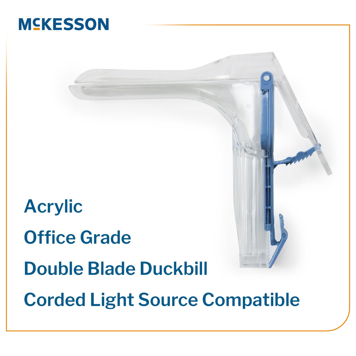Vaginal Speculum Mckesson Graves Nonsterile Office Grade Acrylic Disposable Light Source Compatible - BeHope