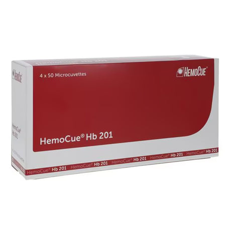 Hematology Reagent Microcuvette HemoCue® Hb 201 Hemoglobin (Hb) CLIA Waived For HemoCue Photometers 50 Microcuvettes per Vial - BeHope