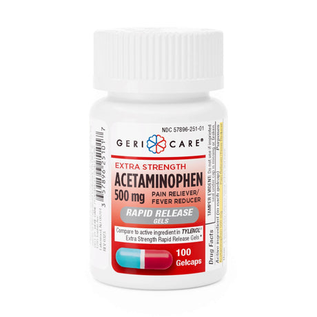 Acetaminophen Gelcaps Geri-care® for Minor Aches and Pains Relief - BeHope