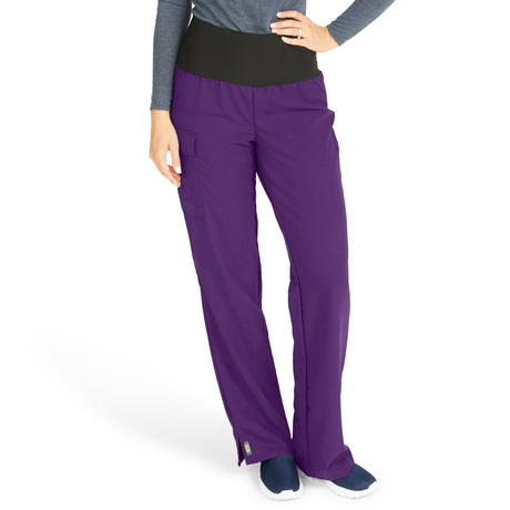 Ocean AVE Women's Stretch Wide Waistband Scrub Pants