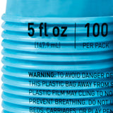Drinking Cup McKesson 5 oz. Blue Polypropylene Disposable - BeHope