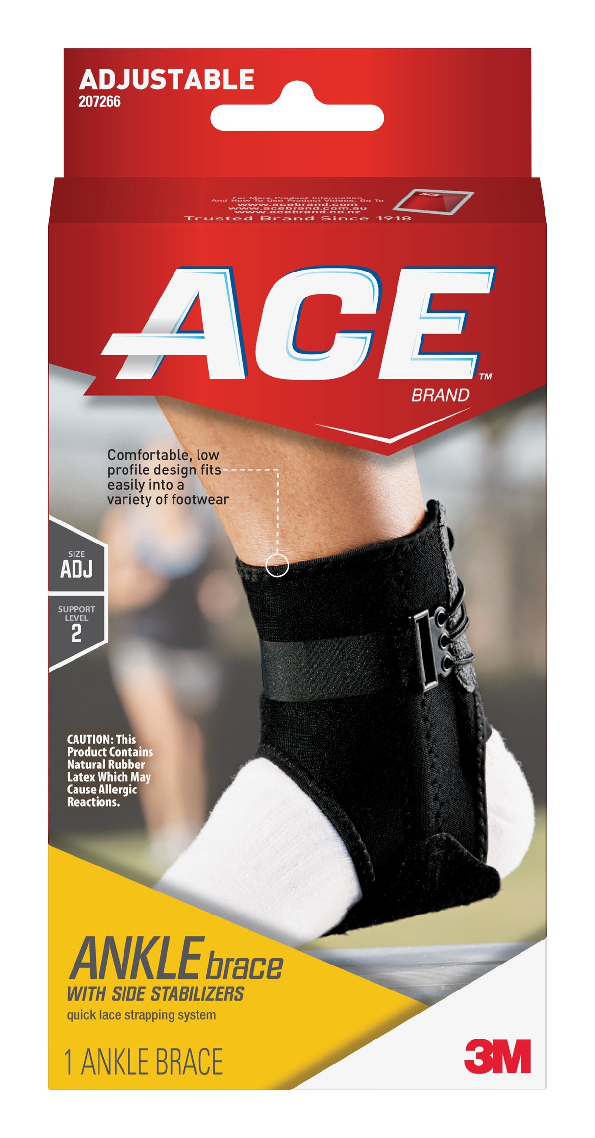 Ankle Support 3M™ Ace™ One Size Fits Most Lace-Up Foot - BeHope