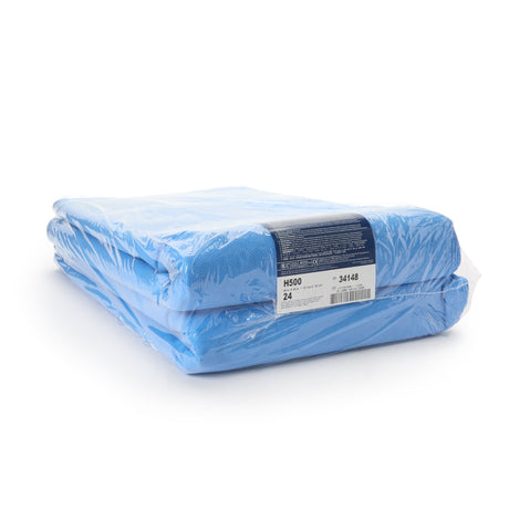 QUICK CHECK* H500 Sterilization Wrap White / Blue 48 X 48 Inch Dual Layer SMS Polypropylene Steam / EO Gas / Hydrogen Peroxide - BeHope