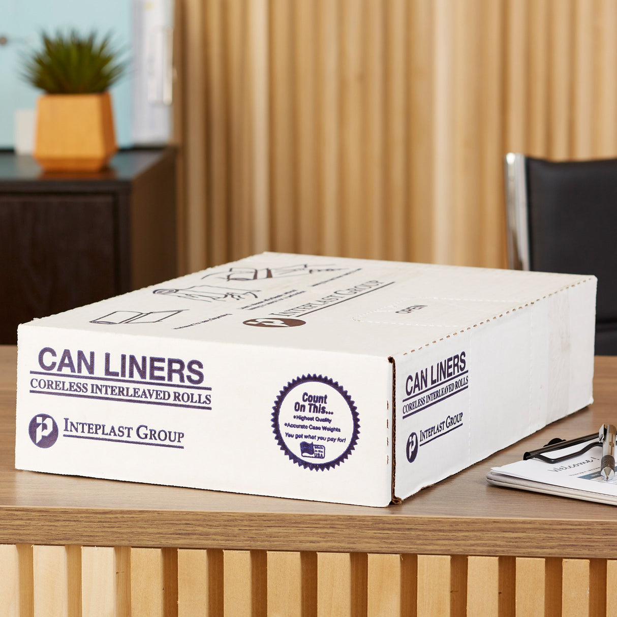 Trash Bag McKesson 45 gal. Gray LLDPE 1.1 mil 38 X 58 Inch Star Seal Bottom Coreless Roll