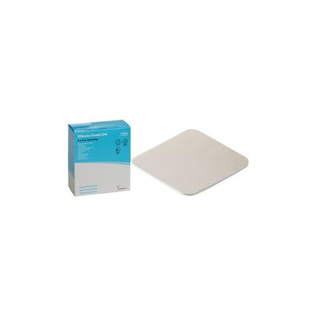 Thin Foam Dressing Cardinal Healthâ„¢ Silicone Foam Lite 4 X 4 Inch Without Border Film Backing Silicone Face Square Sterile - Behope