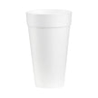 Insulated Drinking Cup WinCup® 20 oz. White Styrofoam Disposable - BeHope