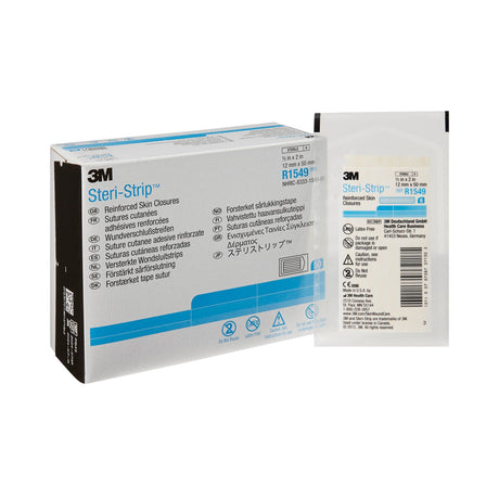 Skin Closure Strip Steri-Strip™ 1/2 X 2 Inch Nonwoven Material Reinforced Strip White - BeHope