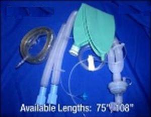 Vital Signs® Anesthesia Breathing Circuit Corrugated Tube 108 Inch Tube Dual Limb Pediatric 1 Liter Bag Single Patient Use - BeHope